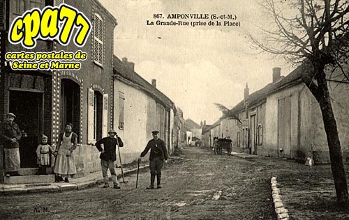 Amponville - La Grande Rue ( prise de la Place)