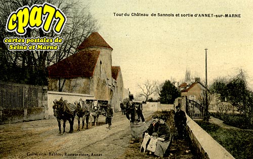 Annet Sur Marne - Tour du  Chteau de Sannois et sortie d'Annet-sur-Marne