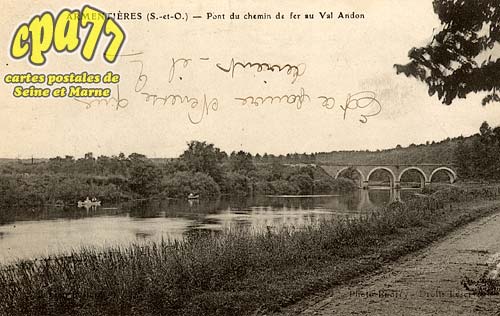 Armentires En Brie - Pont du chemin de fer au Val Andon