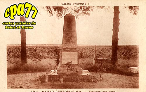 Bailly Carrois - Monument aux Morts