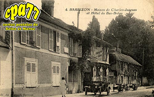 Barbizon - Maison de Charles-Jacques et Htel du Bas-Brau