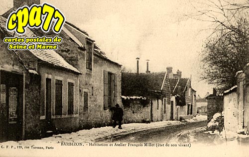 Barbizon - Habitation et Atelier Franois Millet (tat de son vivant)