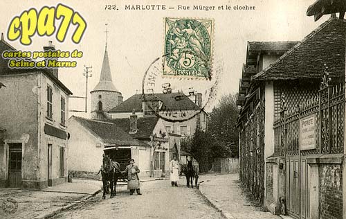 Bourron Marlotte - Rue Mrger et le clocher