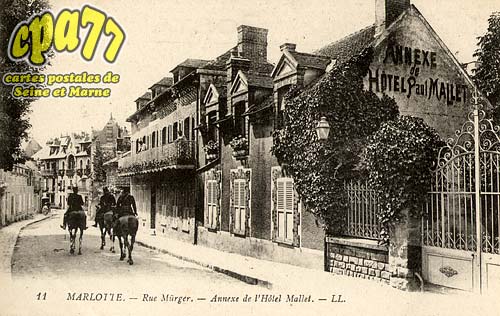 Bourron Marlotte - Rue Mrger - Annexe de l'Htel Mallet