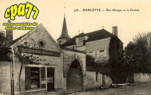 Bourron Marlotte - Rue Mrger et le Clocher