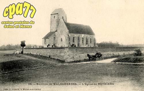 Buthiers - Environs de Malesherbes - Eglise de Buthiers