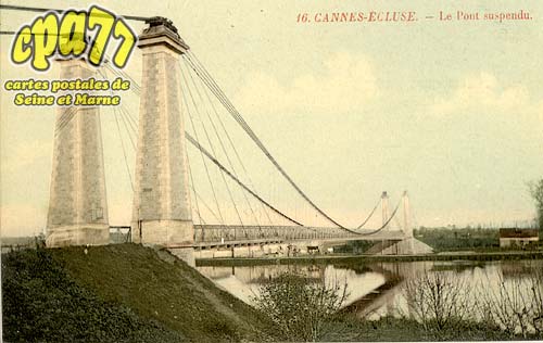 Cannes écluse - Le Pont suspendu