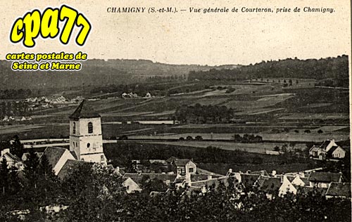Chamigny - Vue gnrale de Courtaron, prise de Chamigny