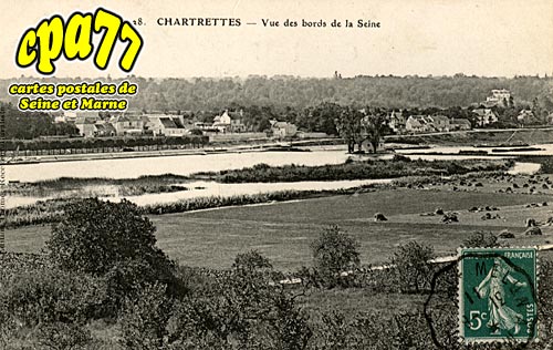 Chartrettes - Vue des Bords de la Seine