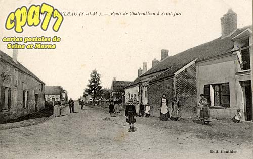 Chteaubleau - Route de Chateaubleau  saint-Juet