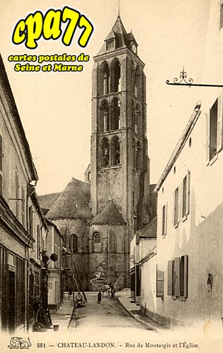 Chteau Landon - Rue de Montargis et l'Eglise