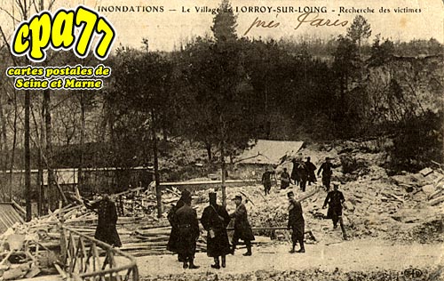 Chteau Landon - LORROY - Inondations - Recherche des victimes