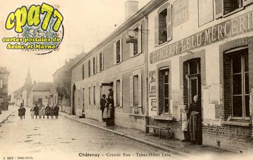Chtenay Sur Seine - Grande Rue - Tabac - Htel Lelu