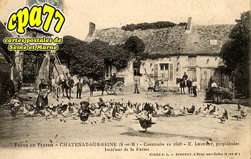 Chtenay Sur Seine - Ferme du Plessis - Construite en 1608 - Intrieur de la Ferme