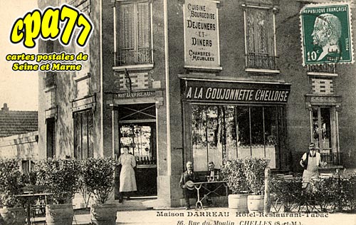 Chelles - Maison Darreau - Htel restaurant Tabac - 86, rue du Moulin