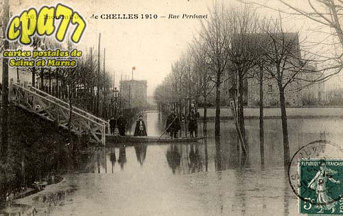 Chelles - Inondation de Chelles 1910 - Rue Perdonet