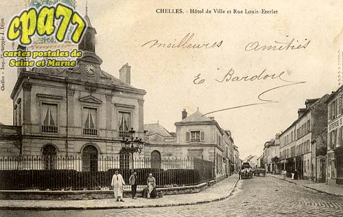 Chelles - Htel de Ville et Rue Louis-Eterlet