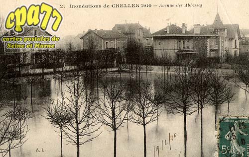 Chelles - Inondations de Chelles 1910 - Avenue des abbesses