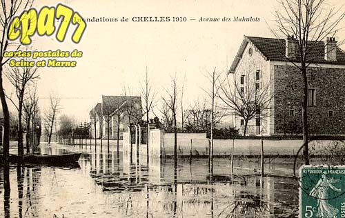 Chelles - Inondations de Chelles 1910 - Avenue des Mahulots