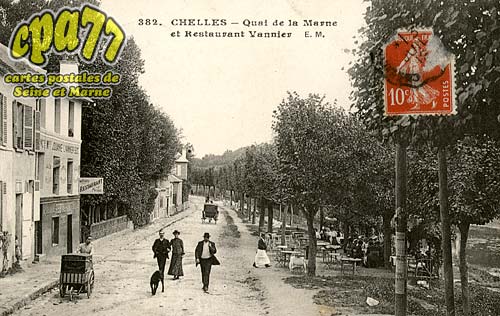 Chelles - Quai de la Marne et Restaurant Vannier