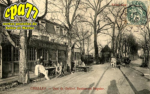 Chelles - Quai de Chtiv. Restaurant Rgnier
