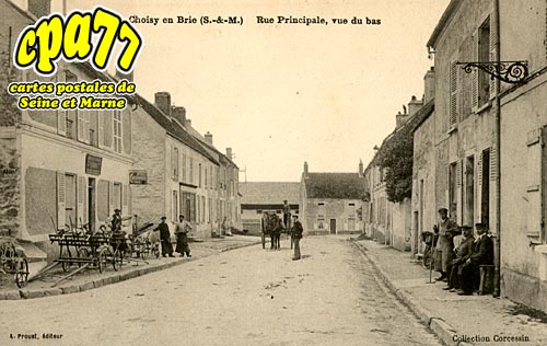Choisy En Brie - Rue Principale, vue du bas