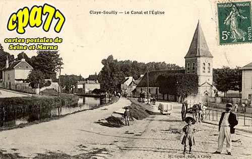 Claye Souilly - Le Canal et L'Eglise