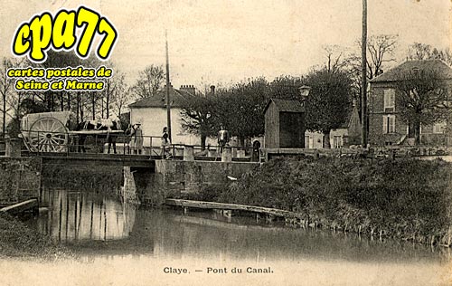 Claye Souilly - Pont du Canal (en l'tat)