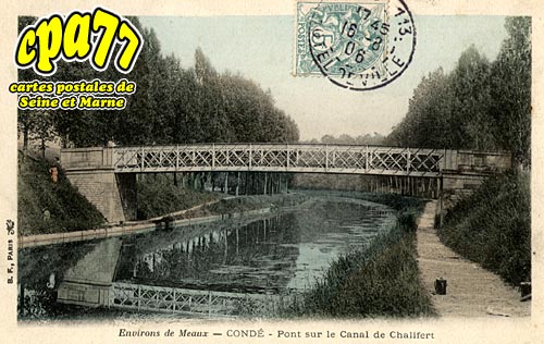 Cond Ste Libiaire - Pont sur le Canal de Chalifert