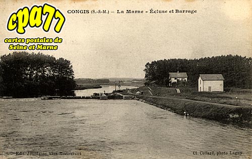 Congis Sur Throuanne - La Marne - L'Ecluse et Barrage