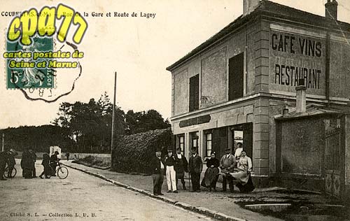 Coubert - Rue de la Gare et Route de Lagny