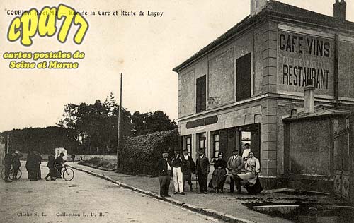 Coubert - Rue de la gare et Route de Lagny