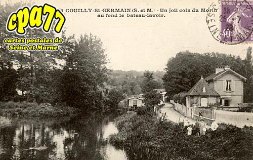 Couilly Pont Aux Dames - Un joli coin du Morin, au fond le bateau-lavoir