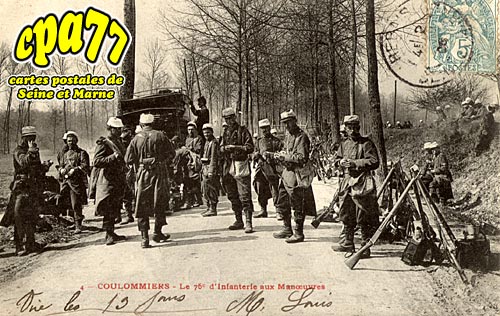 Coulommiers - Le 76e d'Infanterie aux Manoeuvres