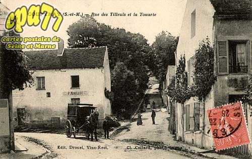Coupvray - Rue des Tilleuls et la Touarte