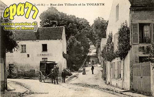 Coupvray - Rue des Tilleuls et la TOUARTE