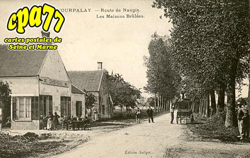 Courpalay - Route de Nangis. Les Maisons Brles.