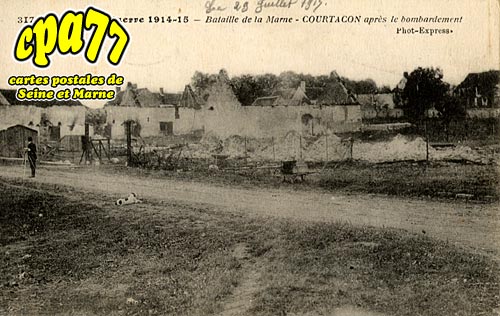 Courtacon - Bataille de la Marne, après le bombardement