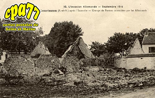 Courtacon - L'Invasion allemande - Septembre 1914 - Après l'incendie