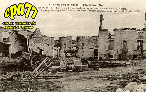 Courtacon - Bataille de la Marne - Septembre 1914