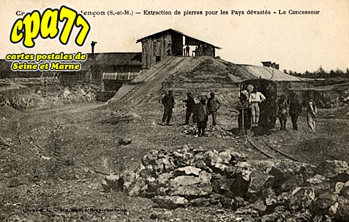 Coutencon - Carrires de Coutenon - Extraction de pierres pour les Pays dvasts - Le Concasseur