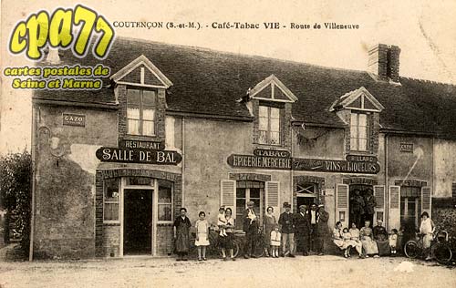Coutencon - Caf-Tabac Vie - Route de Villeneuve
