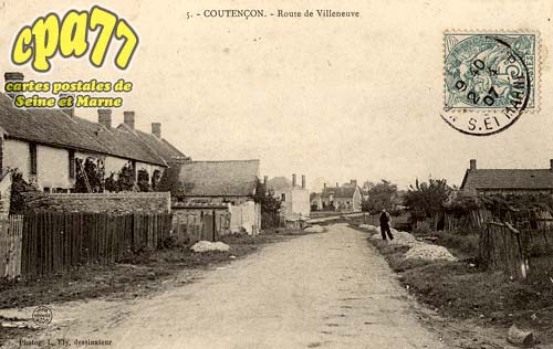 Coutencon - Route de Villeneuve