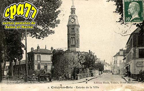 Crcy La Chapelle - Entre de la Ville