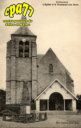 Crisenoy - L'Eglise et le Monument aux Morts