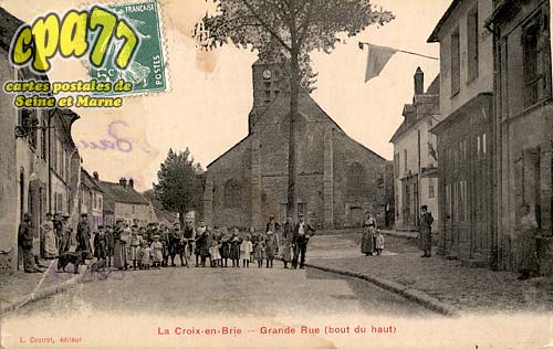 La Croix En Brie - Grande Rue (bout du haut)