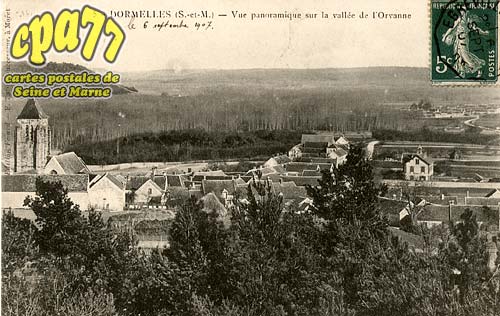Dormelles - Vue panoramique sur la valle de l'Orvanne