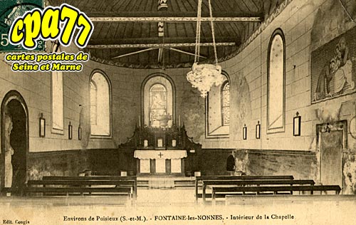 Douy La Ramée - Fontaine-les-Nonnes - Intérieur de la Chapelle
