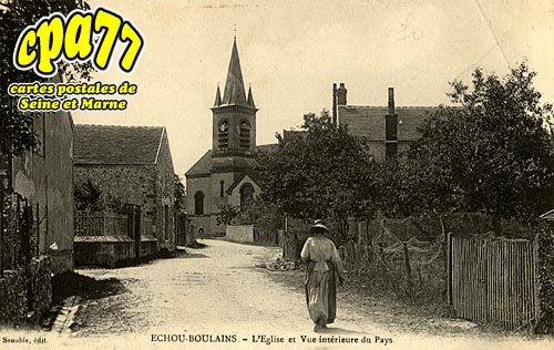 chouboulains - L'Eglise et Vue intrieure du Pays