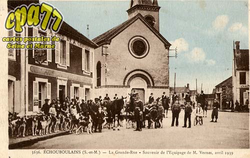 chouboulains - La Grande-Rue - Souvenir de l'Equipage de M. Vernes, avril 1919